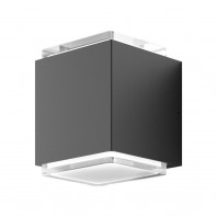 Domus-MOJO 20W LED Two Way Wall Bracket IP65 240V - Black , Dark Grey & White
